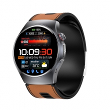 GS206（G Band）进口旗舰TiAFE4950传感器Nano SIM卡4G高清通话+蓝牙通话示波法气泵+气囊式血压检测AI健康分析心电图检测智能手表