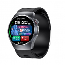 GS206（G Band）进口旗舰TiAFE4950传感器Nano SIM卡4G高清通话+蓝牙通话示波法气泵+气囊式血压检测AI健康分析心电图检测智能手表