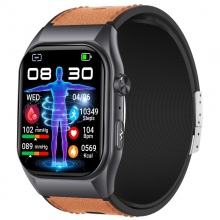 GS500（G Band）SIM卡4G高清通话蓝牙通话心电图检测键微体检心率血氧智能手表