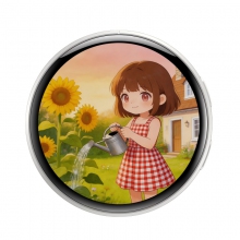 BG02触屏操控轮播动画表盘时间音量亮度可调节碰一碰互传260mah多语言有声电子吧唧