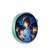BG03遥控自拍屏有声播放传图互动图片轮播TF卡扩容储存电子吧唧