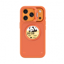 S3C苹果iPhone16Pro-18ProMax圆屏吧唧电子屏DIY带支架手机壳