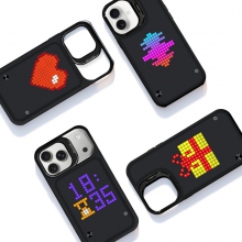 HSJK-001苹果iPhone16Pro-18ProMaxLED像素屏APP蓝牙控制图案动画可DIY文字编辑滚动手机壳
